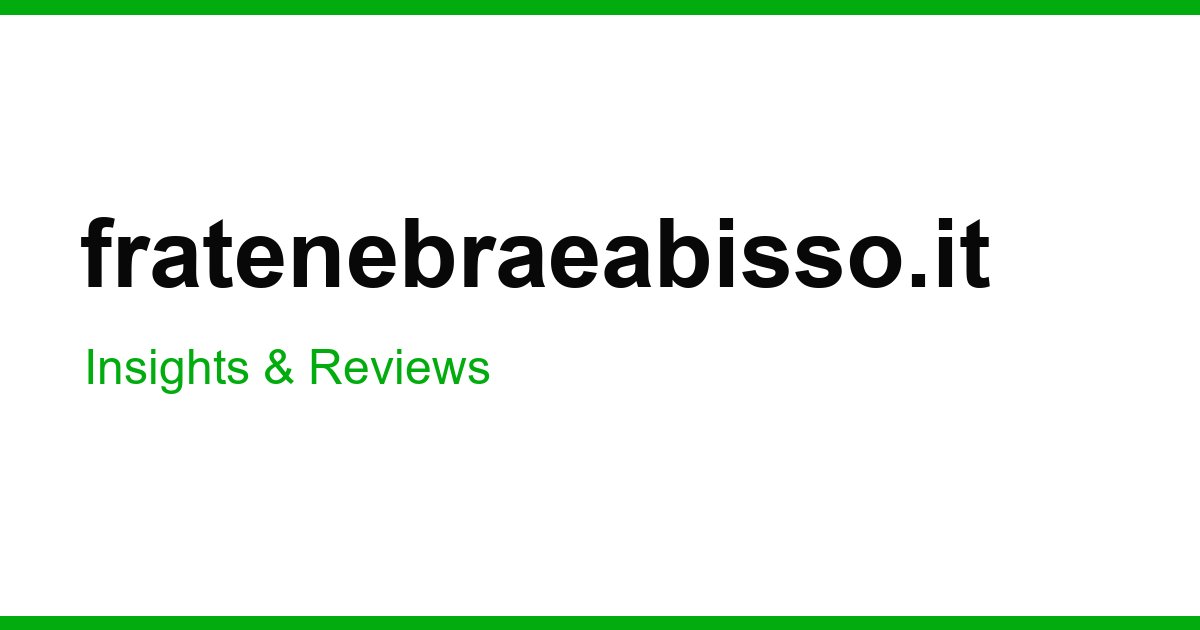 fratenebraeabisso.it